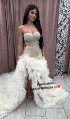 Abito Roug champagne