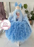 Abito Frozen con doppia Gonna lunga