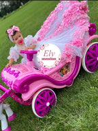 Abito Flowers 3D strong pink 