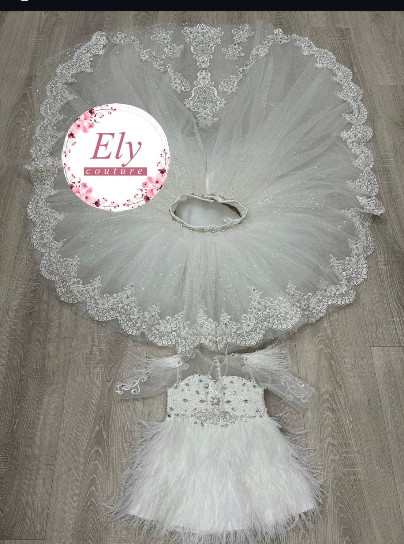 Abito Joel strong 2 in 1 piume