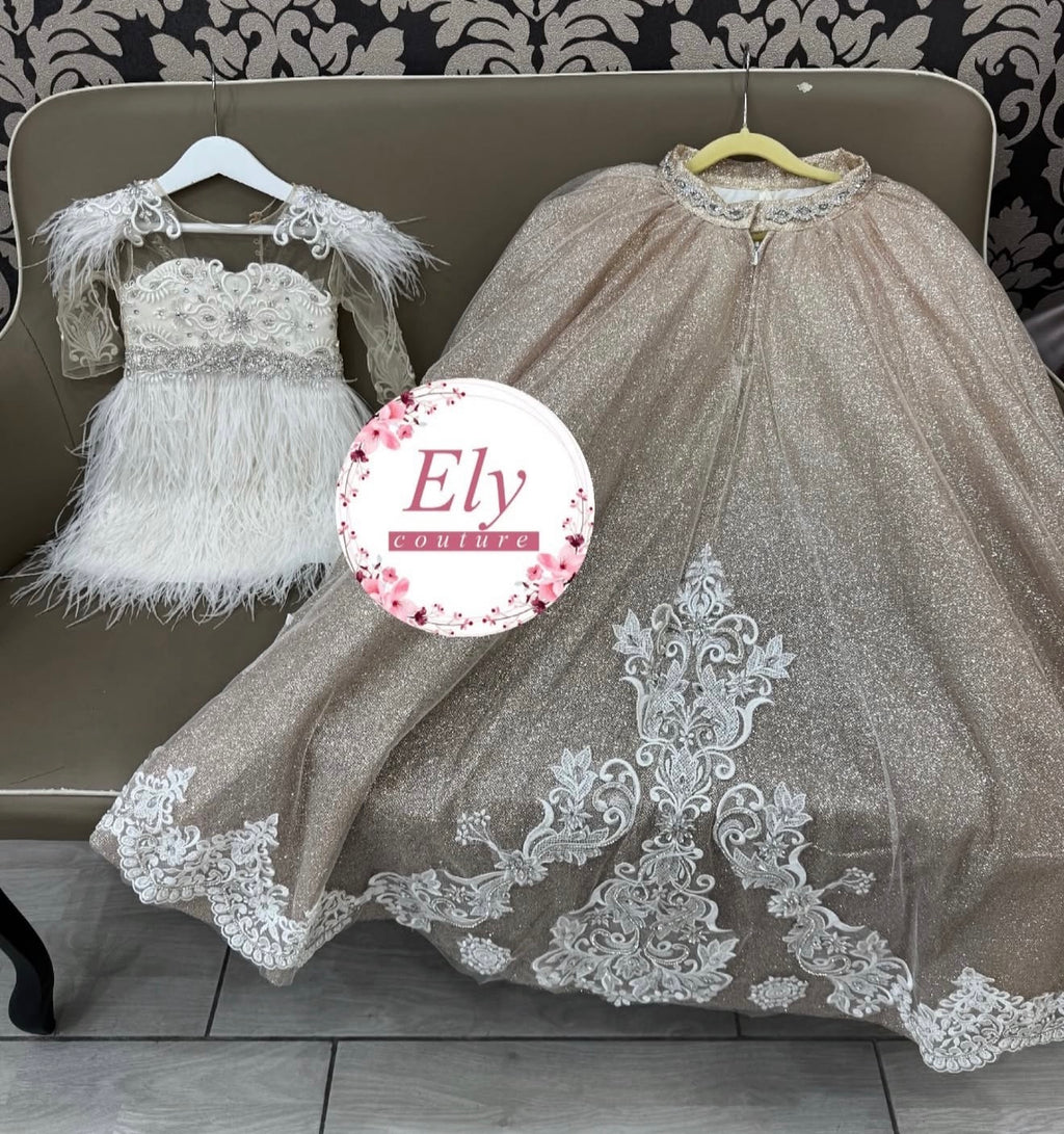 Abito Joel strong 2 in 1 piume