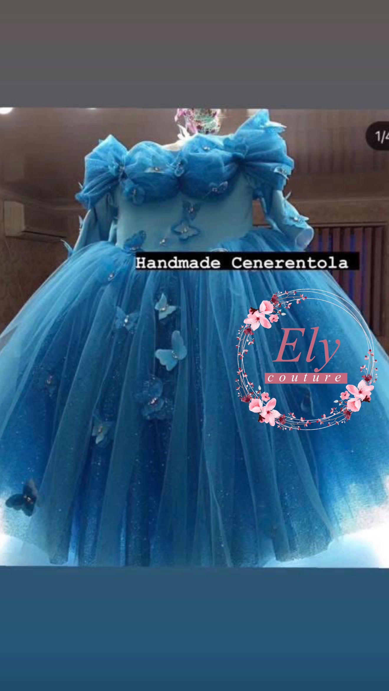 Cenerentola farfalle 3D